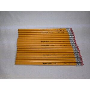 Lot of 15 Vintage Sanford Eagle HB No.2 Pencils + 2 USA Yellow Wooden READ
